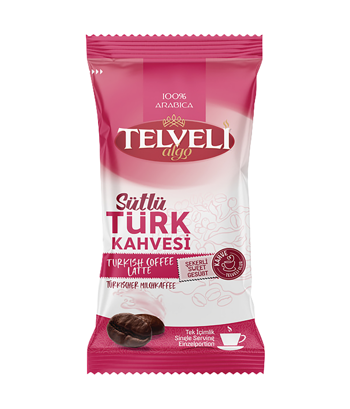 Sütlü Hazır Türk Kahvesi - Şekerli - 10'lu