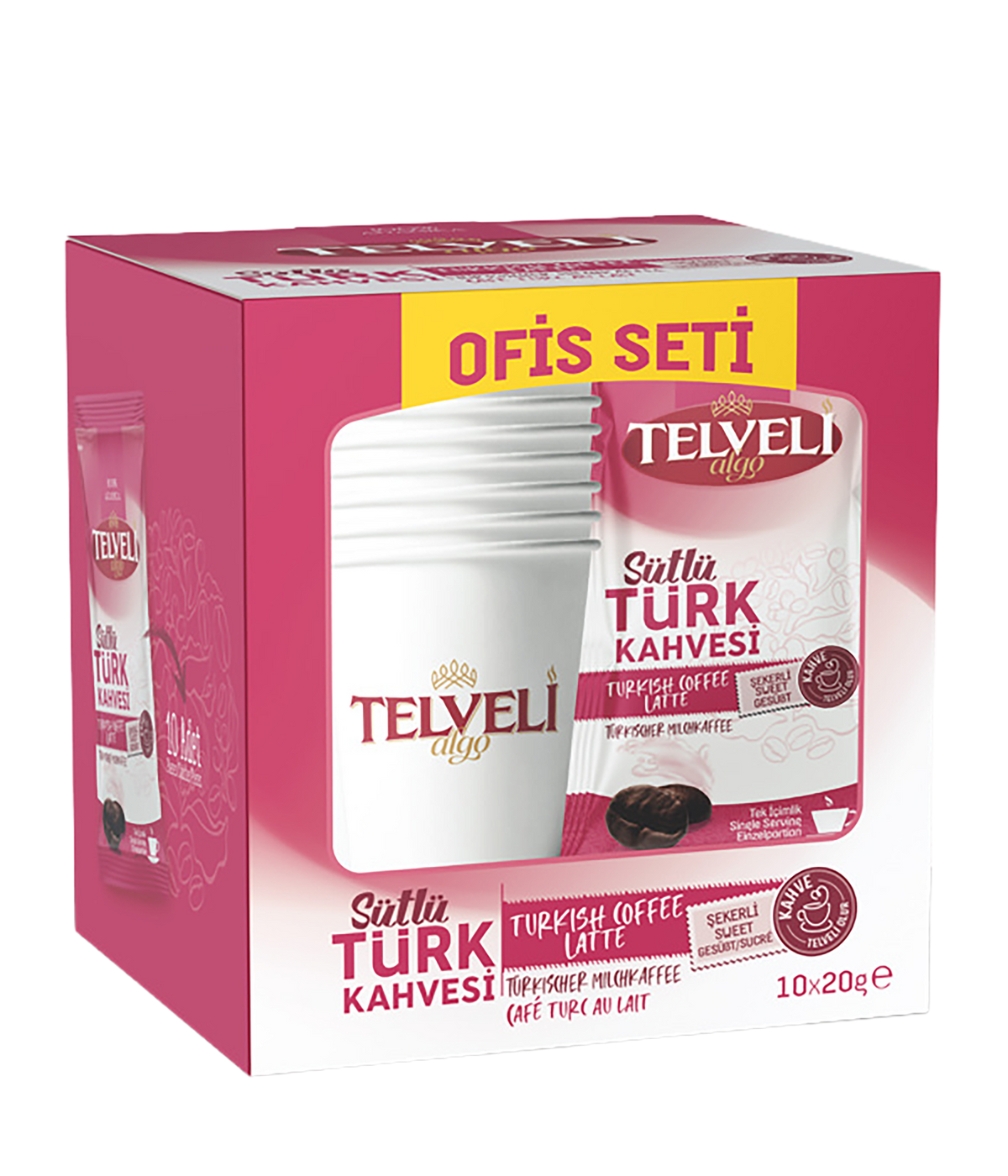 Sütlü Hazır Türk Kahvesi - Şekerli - 10'lu